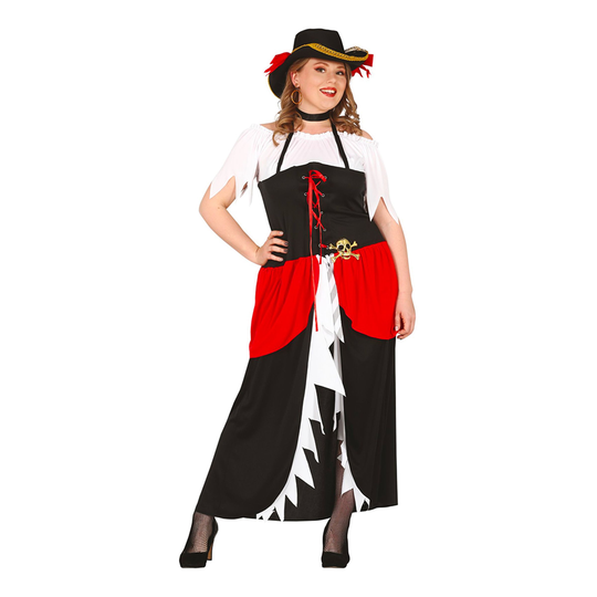 Kvinnlig Sjörövare Plus-size Maskeraddräkt - Plus-size