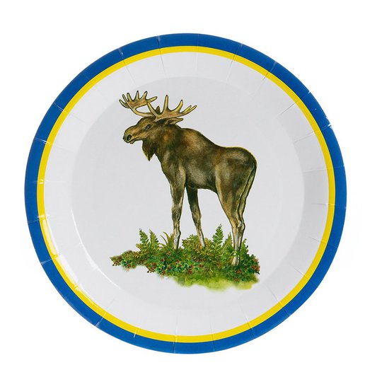 Papperstallrikar Älg