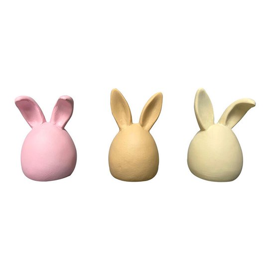 Kaninhuvuden i Keramik - 3-pack