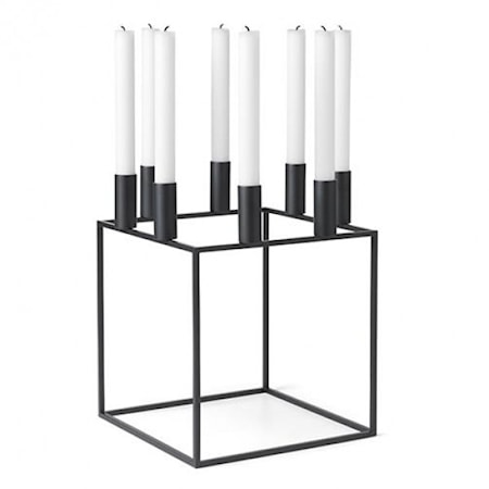 Kubus 8 Ljusstake Svart