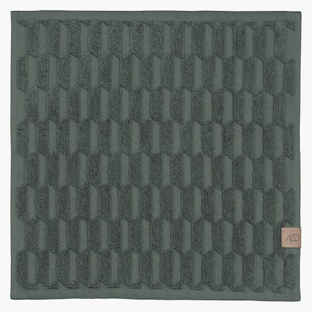 Geo Gästhandduk 3-pack 30x30 cm Pine green