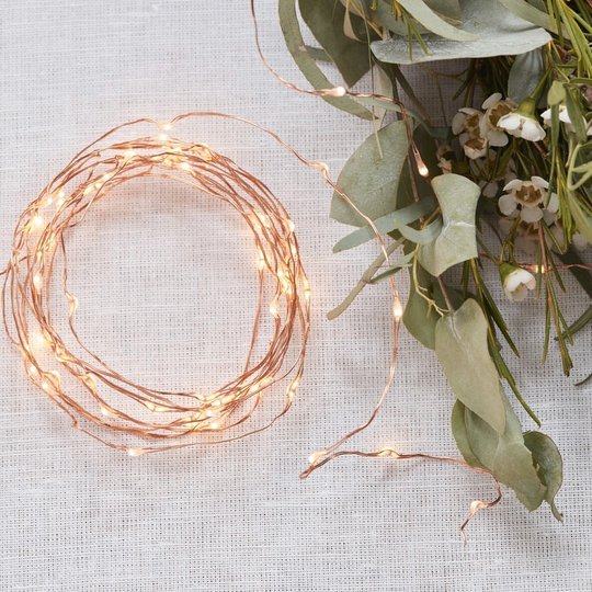 LED Ljusslinga Roséguld