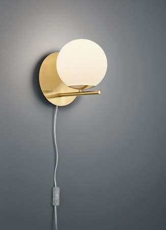 Pure Vägglampa E14 Mässing
