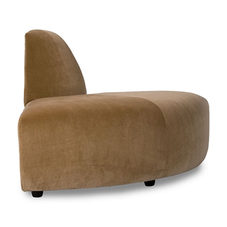 Jax couch: element vinklad velvet mustard