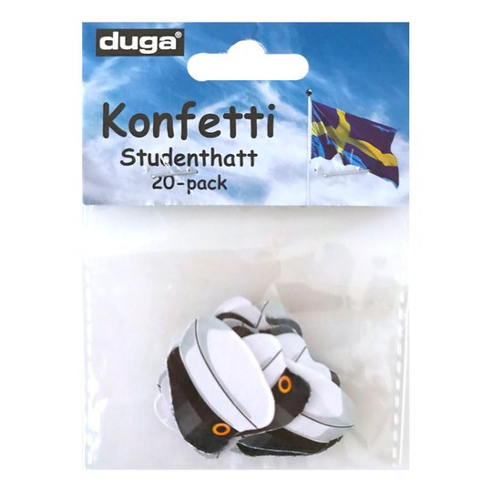 Konfetti Studentmössa - 20-pack