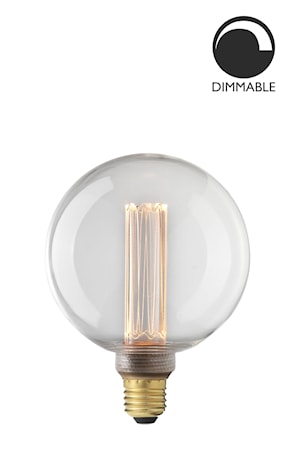 Ljuskälla E27 Laser LED Filament Glob 125 mm Klar 3,5W