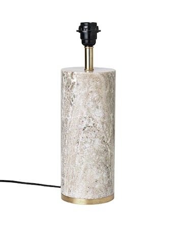 Ella Lampfot 30 cm Marmor Beige