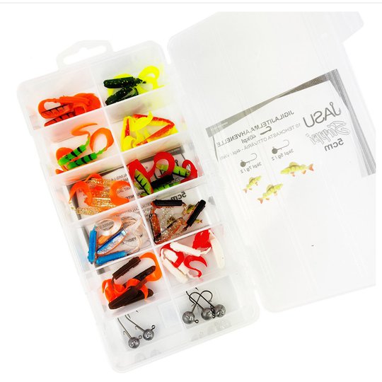 Jasu Sirppi jiggsortiment 5 cm 40st + jiggskallar