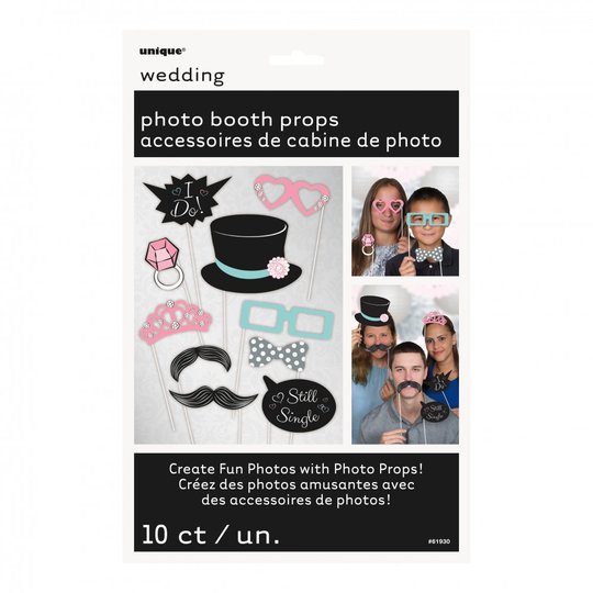 Fotoprops på Pinne Bröllop - 10-pack