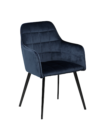 Stol Embrace Velour - Midnight Blå