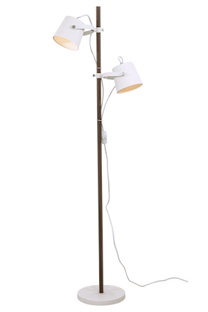Espresso Golvlampa Vit/Brunt Trä IP20