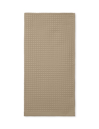 Waffel Handduk 70x140cm Taupe