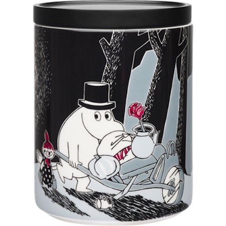 Mumin burk 1,2 L Äventyr flytten keramiskt lock