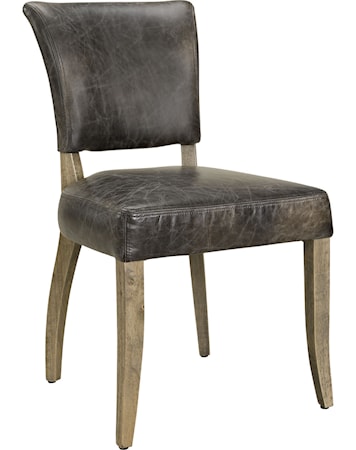 Mimi dining stol - Leather fudge