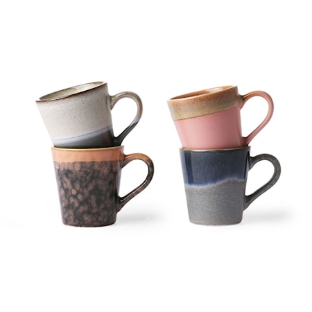 Ceramic 70's Espressomugg 4 st