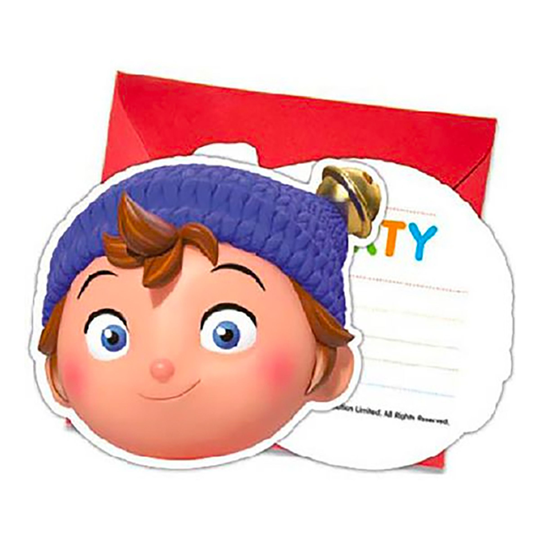 Inbjudningskort Noddy - 6-pack