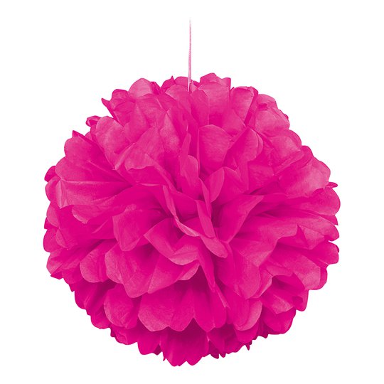 Pom Pom Neonrosa Dekoration