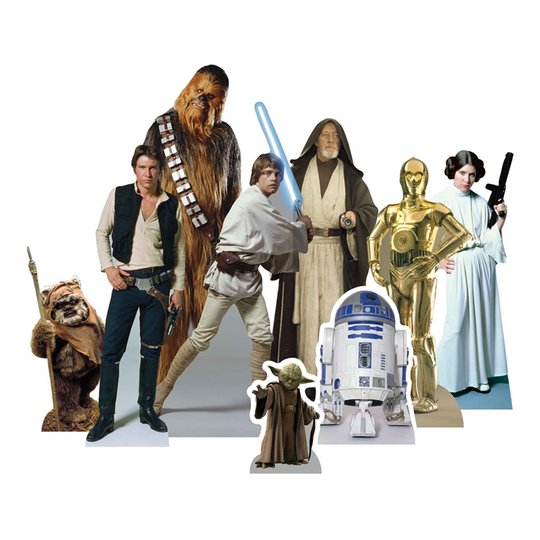 Star Wars Heroes Mini Kartongfigurer