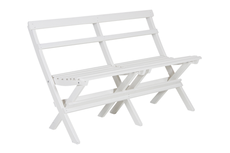 Gammeldags Soffa Vit 130 cm