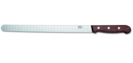 Laxkniv Räfflad Trähandtag 30 cm
