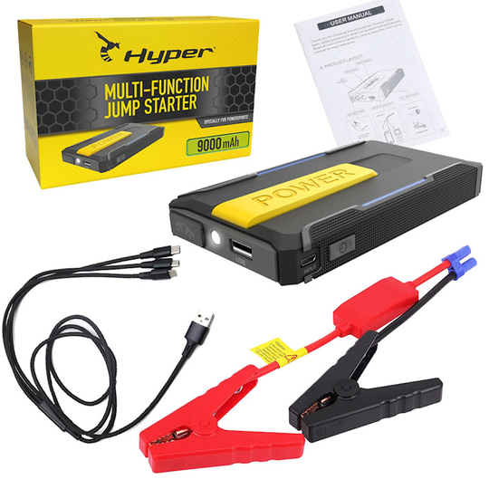 Hyper Power Station 9000 Jump Starter powerbank/starthjälp