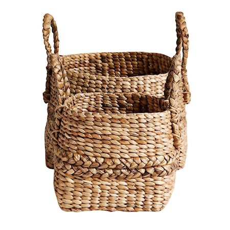 Handle Korg 2 st Vattenhyacint Natur 46x31x46 cm