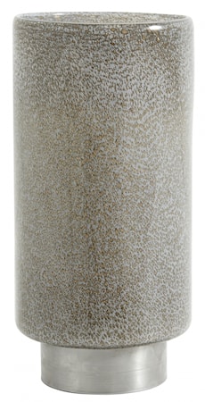 Ljusstake/Vas I Glas & Metall Grå 31Cm