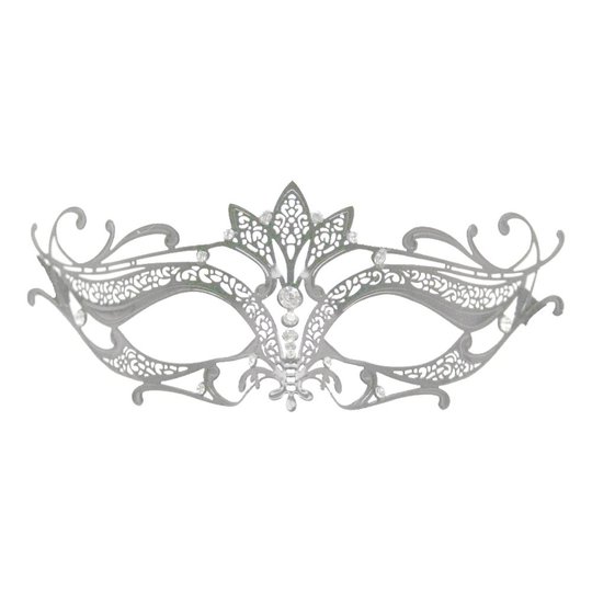 Metall Venetiansk Halvmask - One size