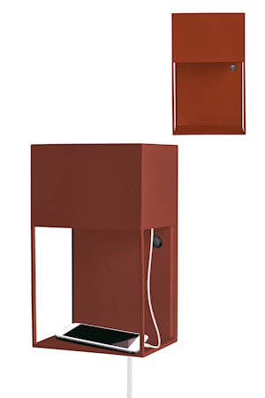 Box Vägglampa Roströd