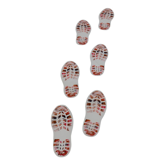 Blodiga Skoavtryck - 6-pack