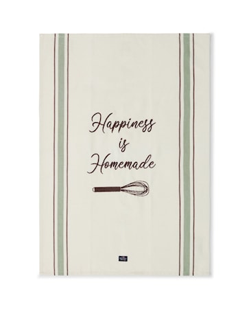 Hapiness Kökshandduk Broderad Vit