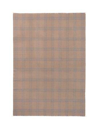 Check Pläd Alpacka ull Beige/Grå