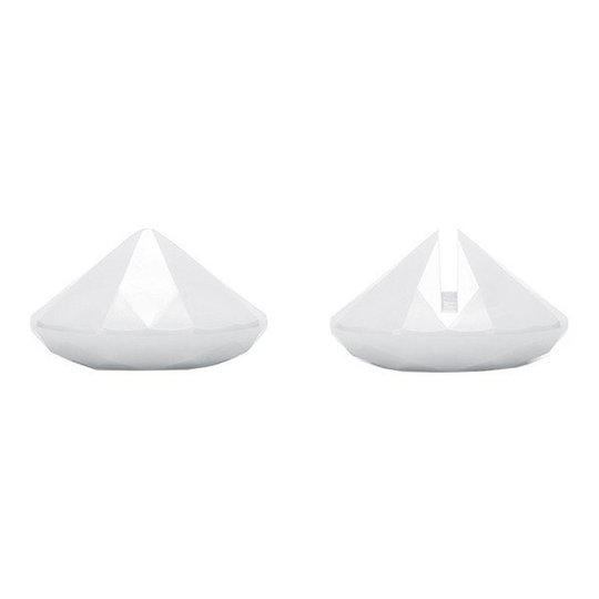 Placeringskortshållare Diamant 10-pack - Vit