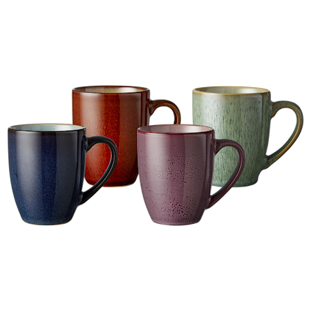 Mugg 30 cl 4 sorterade färger Stengods