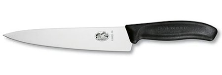 Kockkniv, 19 cm, svart, SwissClassic i presentask