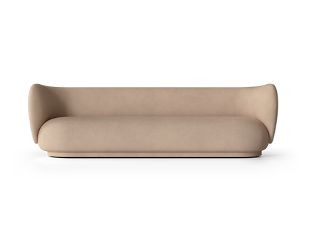 Rico Soffa 4-sits Borstad Sand