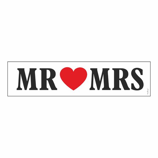 Nummerplåtsskylt Mr Mrs