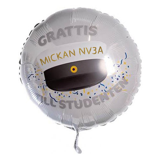 Folieballong Grattis Till Studenten