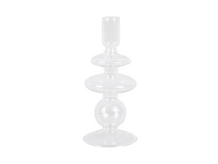 Art rings Ljusstake Glas Medium Klar