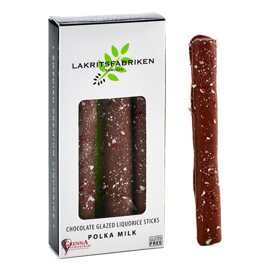 Lakritssticks Mjölkchoklad/Polka - 45 gram