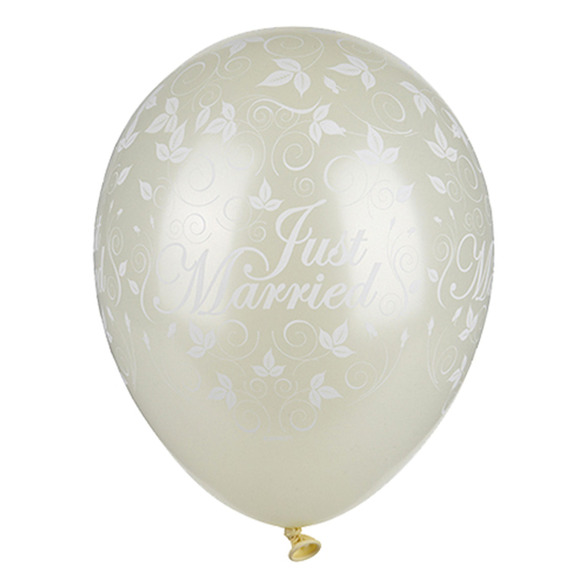 Ballonger Just Married - Elfenben