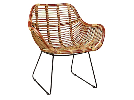 Sokna Stol Naturrattan/Metall