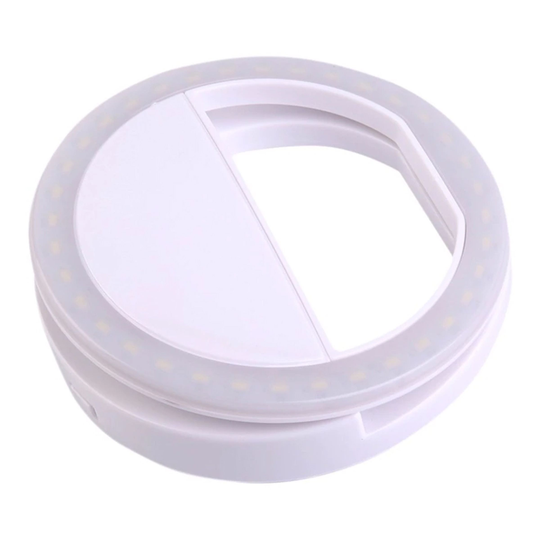 LED Selfie Lampa Mobiltelefon - Vit