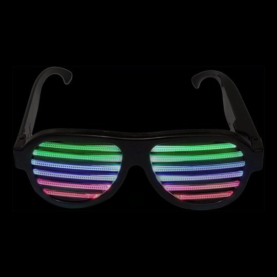 Ljudaktiverade Blinkande Shutter Shades