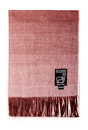 Horizon throw pläd - Plum-cognac