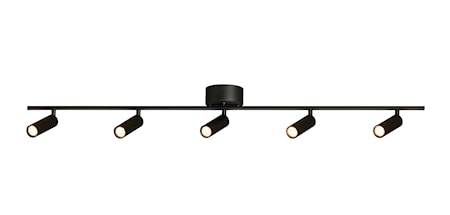 Cato Slim Skena 5 spotlights 120 cm Svart