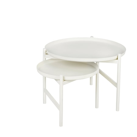 Sidobord Turner Järn Vit