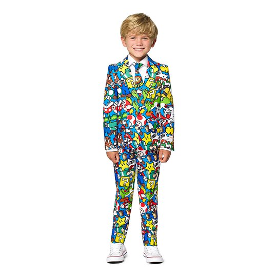 OppoSuits Super Mario Barn Kostym - 92/98