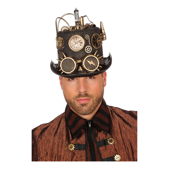 Hatt Steampunk med Belysning Deluxe