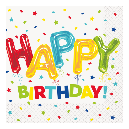 Servetter Happy Birthday